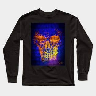 Skull Grafitti Long Sleeve T-Shirt